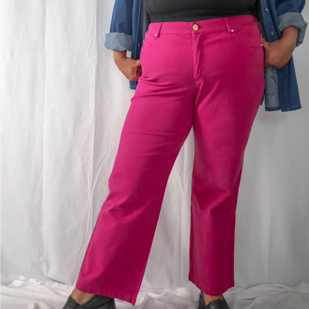 🔻SALE Escada Hot Pink Women’s Jeans | Straight Leg Pants - XL